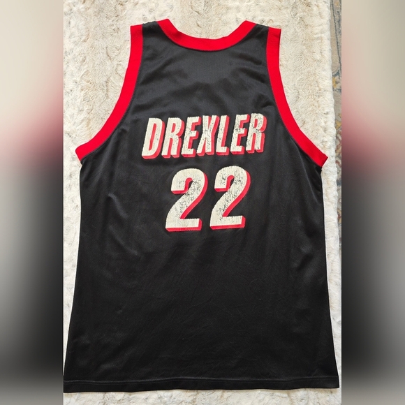 Vintage Champion Clyde Drexler #22 Portland Trailblazers Jersey XL Size 48 - Picture 2 of 7
